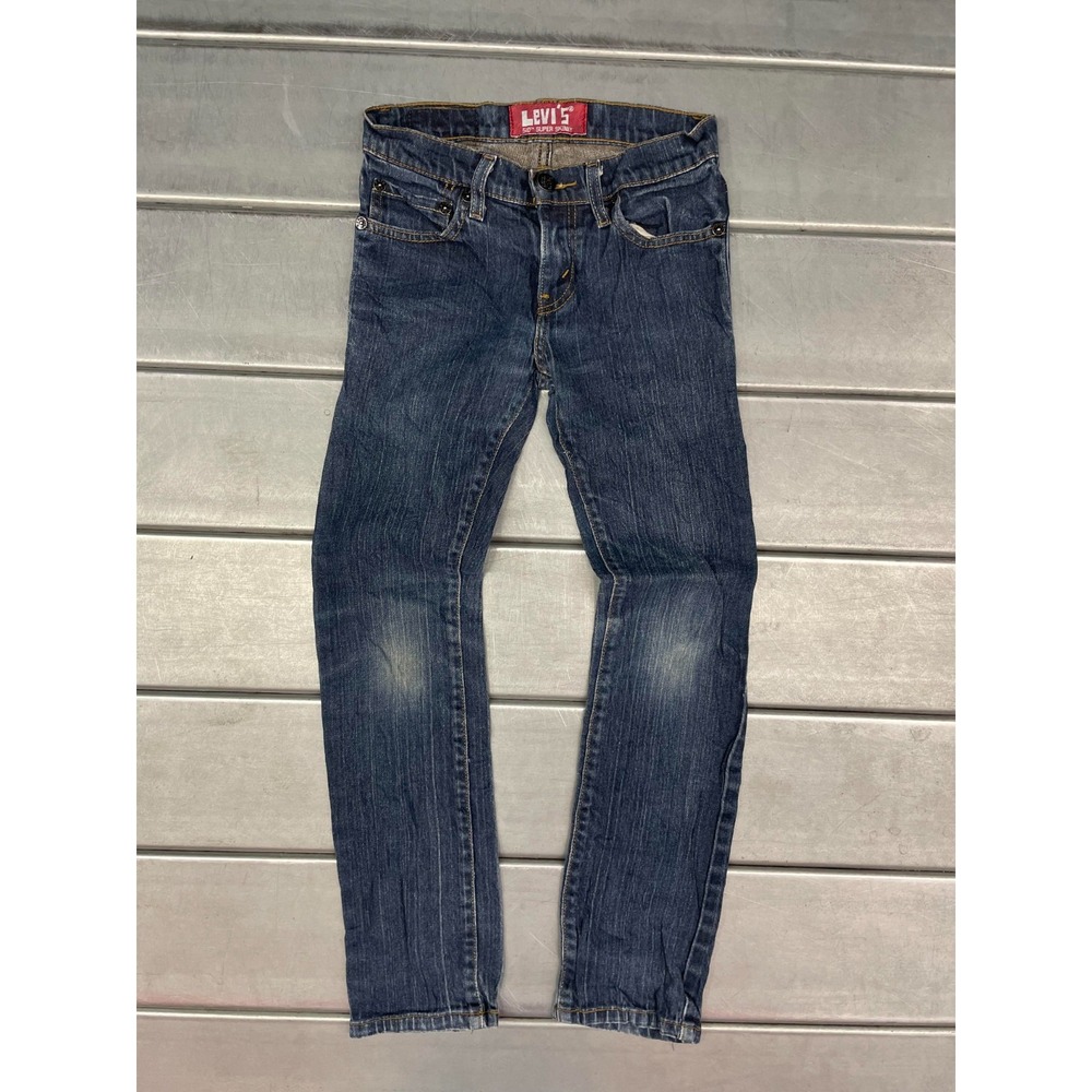 Levis 510 Jeans Womens Size 10‎ REG 25X26 Blue Medium Wash Denim Super Skinny